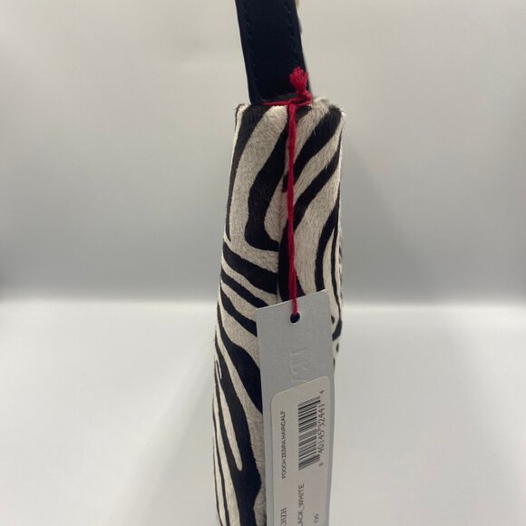 NWT Frances Valentine Pooch Shoulder Bag Zebra Black & White - GORGEOUS & CHIC - Picture 8 of 9